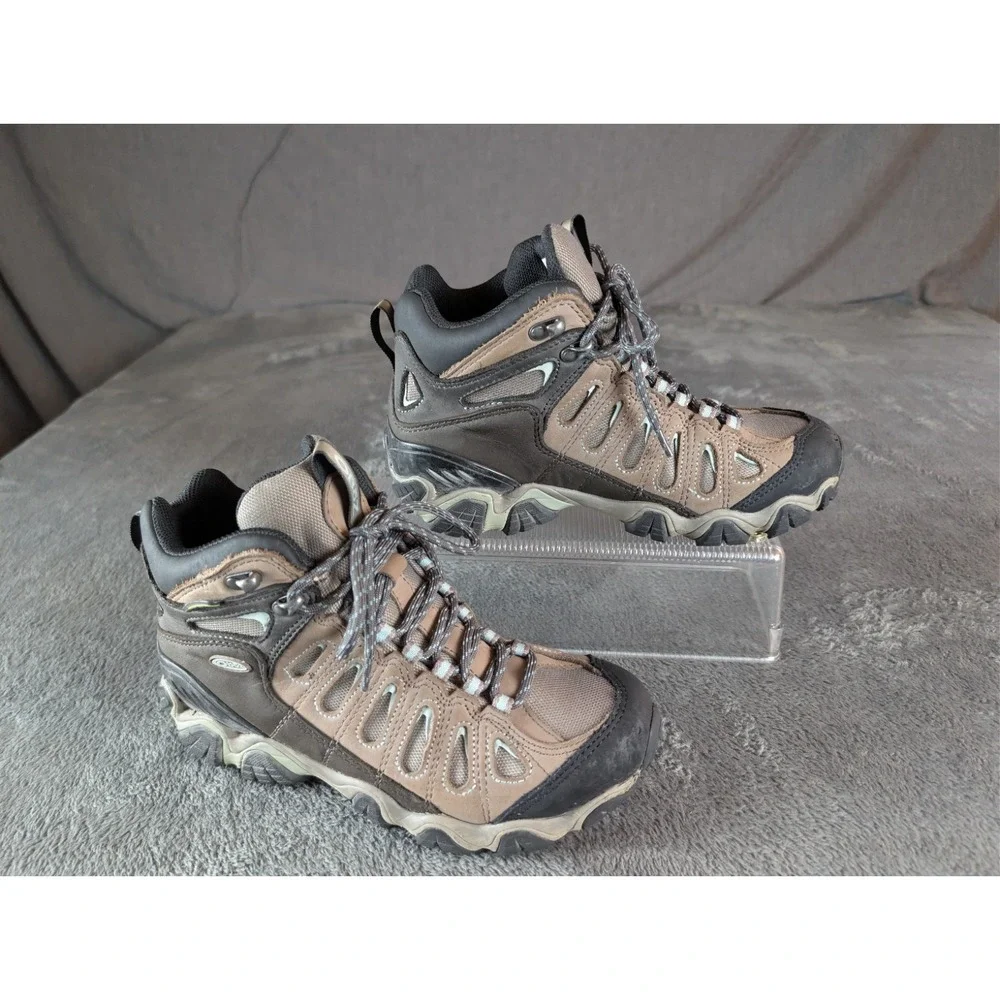Oboz Mens‎ Sawtooth II Mid B-Dry Boots Brown Hiking Waterproof Shoes EU 38